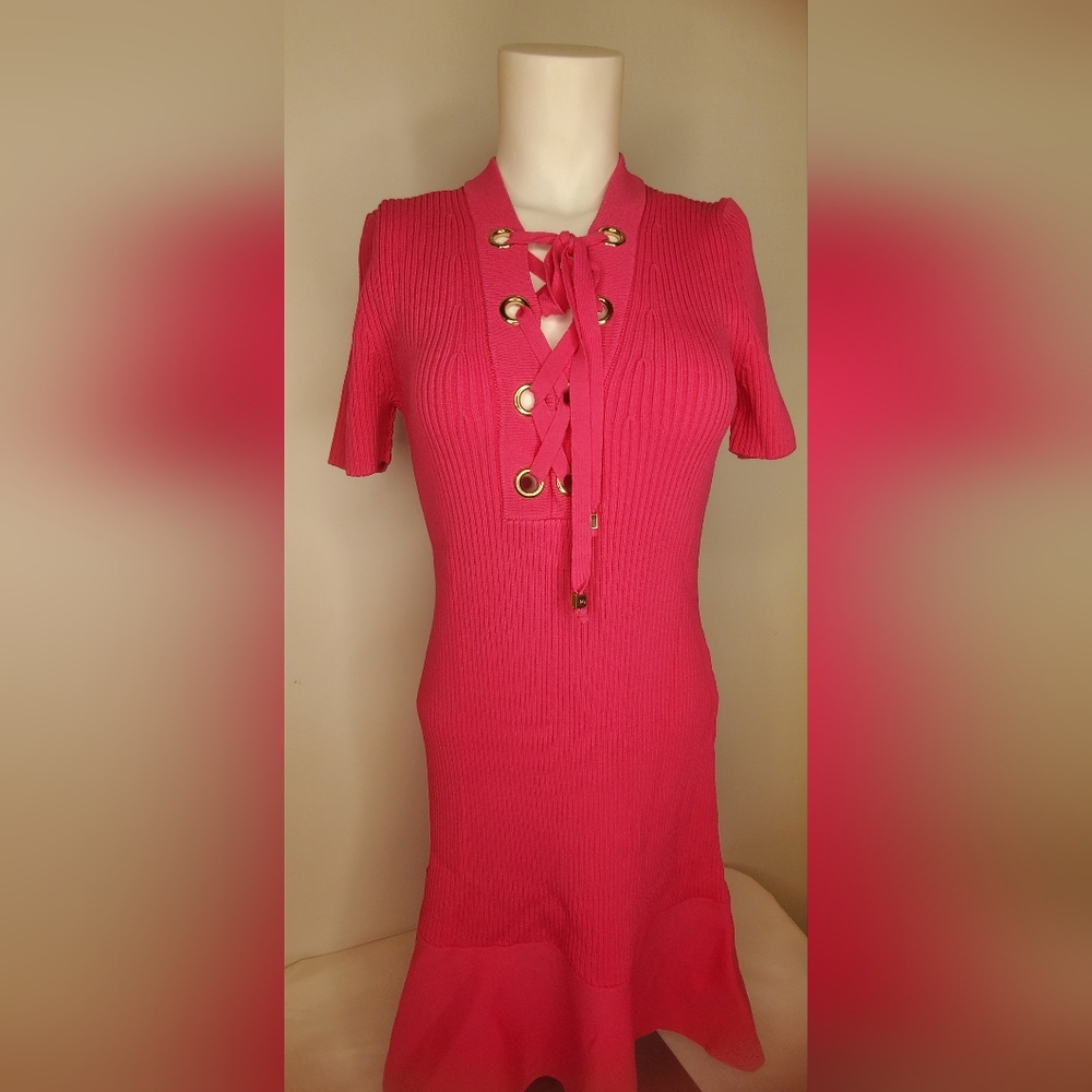 Michael Kors-Size M-Electric Pink Fashion Basics Dress